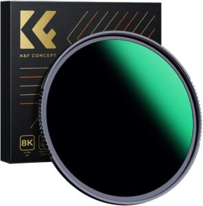 K&F Concept ND1000 72mm 10 Stops Nano-X MRC Filter Gris Neutre HD Super Mince Multicouches Haute-Transmittance pour Objectif Appareil Photo