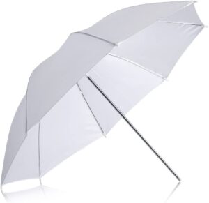 Neewer 84 centimètres Parapluie Réflecteur Blanc Translucide pour Photographie Studio Lumière Flash
