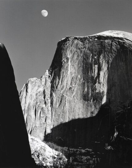 Moon and Half Dome, Ansel Adams